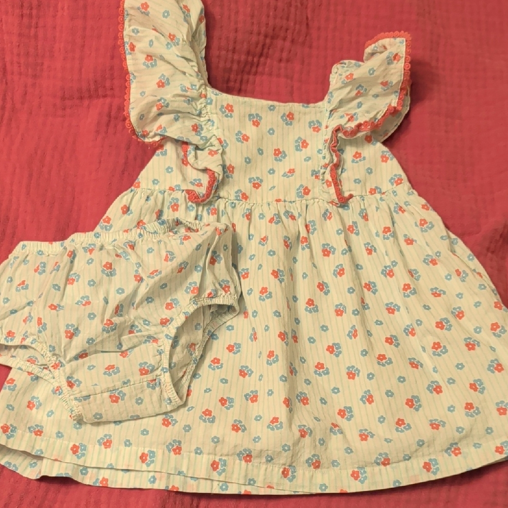 Floral Baby Dress with Bloomers